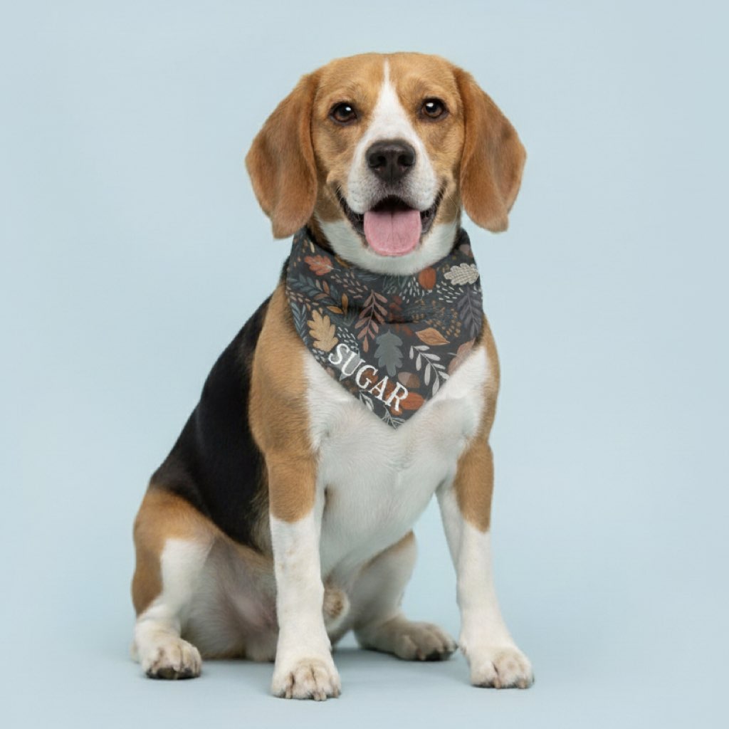 isimli köpek bandanası