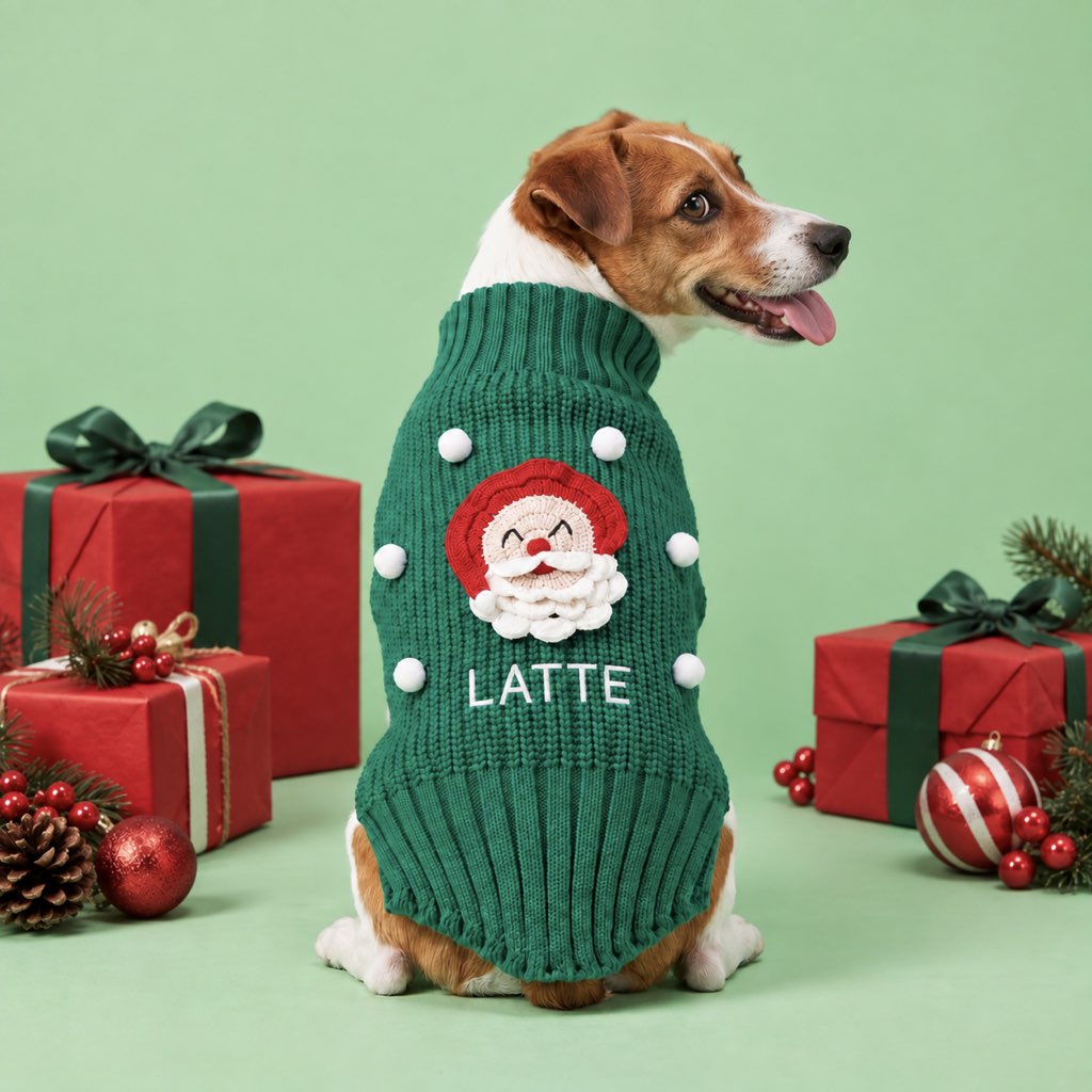 isimli köpek kazağı yeni yıl